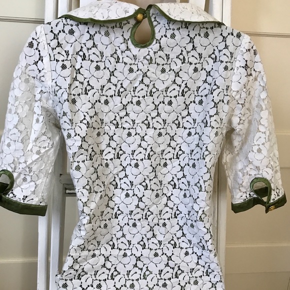 White Lace 3/4 Sleeve Top - Picture 4 of 7